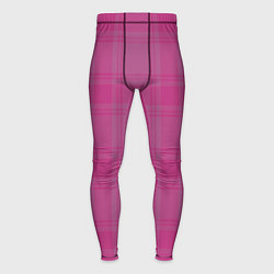 Тайтсы мужские Checkered pink, цвет: 3D-принт