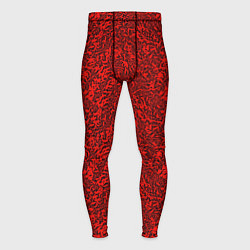 Мужские тайтсы Красный текстурный хлопьями