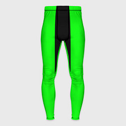 Мужские тайтсы Color green black line