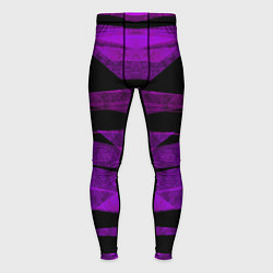Мужские тайтсы Color purple black strip
