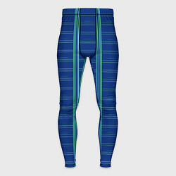 Тайтсы мужские Цвет синяя клетка, цвет: 3D-принт
