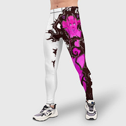 Тайтсы мужские Your demon neon sexy anime girl cyberpunk tattoo, цвет: 3D-принт — фото 2