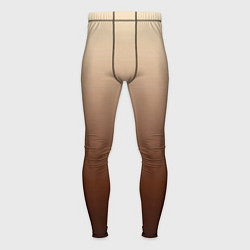 Тайтсы мужские Мокко мусс омбре, цвет: 3D-принт