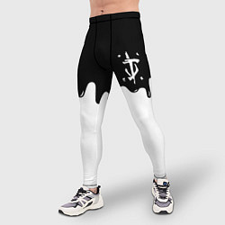 Тайтсы мужские Doom logo жидкие краски, цвет: 3D-принт — фото 2