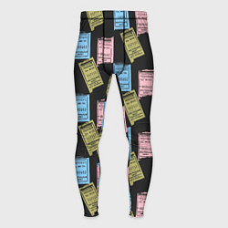 Тайтсы мужские Советские билеты транспорта, цвет: 3D-принт