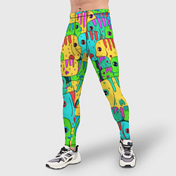 Тайтсы мужские Яркие тропические рыбки паттер, цвет: 3D-принт — фото 2