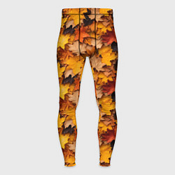 Мужские тайтсы Камуфляж из кленовых листьев