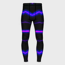 Мужские тайтсы Color multicoloured neon stripes
