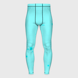 Тайтсы мужские Color light blue shapes, цвет: 3D-принт