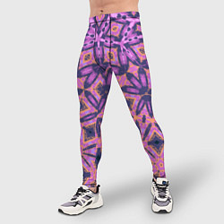 Тайтсы мужские Фиолетовая геометрическая метаморфоза, цвет: 3D-принт — фото 2