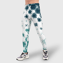 Тайтсы мужские Узорчатые пятна по диагонали, цвет: 3D-принт — фото 2