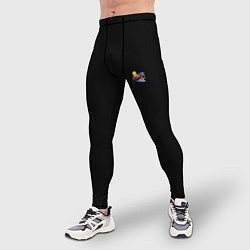 Тайтсы мужские Mercedes amg, цвет: 3D-принт — фото 2