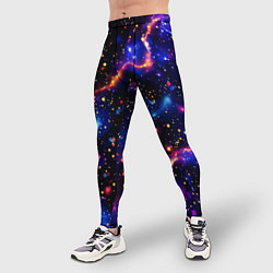 Тайтсы мужские Стилизованный волшебный космос, цвет: 3D-принт — фото 2