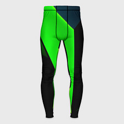 Тайтсы мужские Green tiles, цвет: 3D-принт