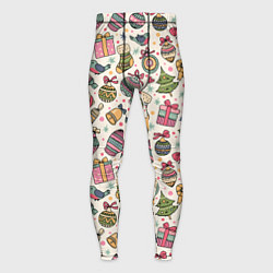 Мужские тайтсы Новогодний паттерн