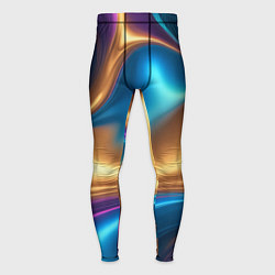Тайтсы мужские Сплавы разноцветные, цвет: 3D-принт