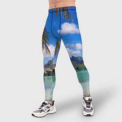 Тайтсы мужские Бора-Бора, цвет: 3D-принт — фото 2