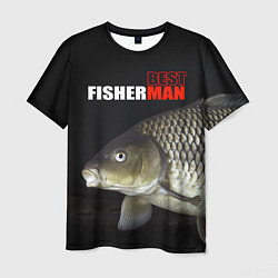Футболка мужская The best fisherman, цвет: 3D-принт