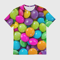 Футболка мужская Конфетки, цвет: 3D-принт