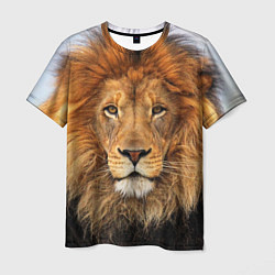 Футболка мужская Красавец лев, цвет: 3D-принт