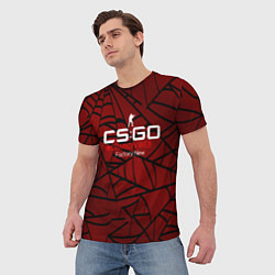 Футболка мужская Cs:go - Crimson Web Style Factory New Кровавая пау, цвет: 3D-принт — фото 2