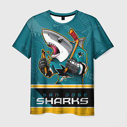 Футболка мужская San Jose Sharks цвета 3D-принт — фото 1