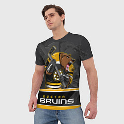 Футболка мужская Boston Bruins, цвет: 3D-принт — фото 2