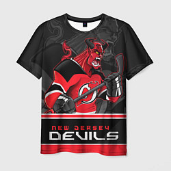 Футболка мужская New Jersey Devils, цвет: 3D-принт