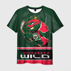 Футболка мужская Minnesota Wild, цвет: 3D-принт