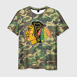 Футболка мужская Blackhawks Camouflage, цвет: 3D-принт