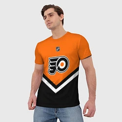 Футболка мужская NHL: Philadelphia Flyers, цвет: 3D-принт — фото 2