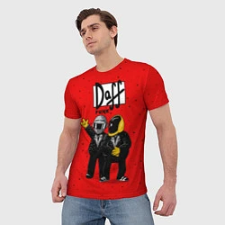 Футболка мужская Daff Punk, цвет: 3D-принт — фото 2