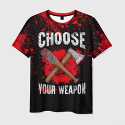 Футболка мужская Choose Your Weapon, цвет: 3D-принт