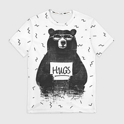 Футболка мужская Bear Hugs, цвет: 3D-принт