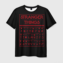 Футболка мужская Stranger Things: alphabet, цвет: 3D-принт