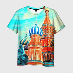 Футболка мужская Blue Kremlin, цвет: 3D-принт