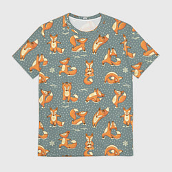 Мужская футболка Foxes Yoga