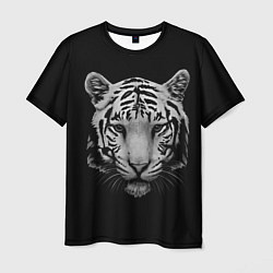 Футболка мужская Серый тигр, цвет: 3D-принт
