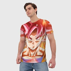 Футболка мужская DBZ: Super Goku, цвет: 3D-принт — фото 2