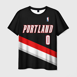 Футболка мужская Portland Trail Blazers 0, цвет: 3D-принт