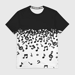 Мужская футболка Поглощение музыкой