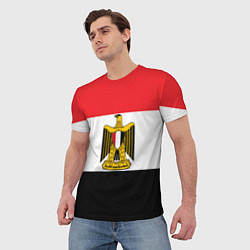 Футболка мужская Флаг и герб Египта, цвет: 3D-принт — фото 2