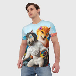 Футболка мужская Альфа и Омега 7, цвет: 3D-принт — фото 2