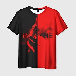 Футболка мужская Lil Wayne: Black & Red, цвет: 3D-принт