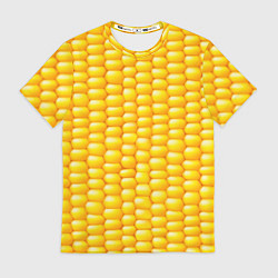 Футболка мужская Сладкая вареная кукуруза, цвет: 3D-принт