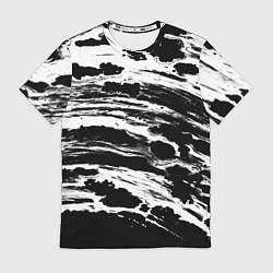 Футболка мужская Gray color abstract, цвет: 3D-принт