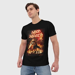 Футболка мужская Amon Amarth: Hell Battle, цвет: 3D-принт — фото 2