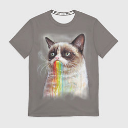 Футболка мужская Grumpy Cat, цвет: 3D-принт