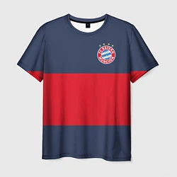 Футболка мужская Bayern Munchen - Red-Blue FCB 2022 NEW, цвет: 3D-принт