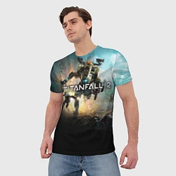 Футболка мужская Titanfall Battle, цвет: 3D-принт — фото 2